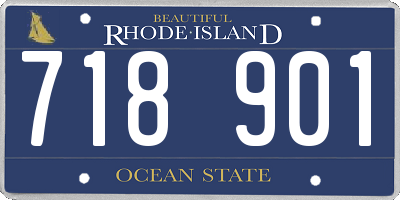 RI license plate 718901