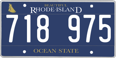 RI license plate 718975