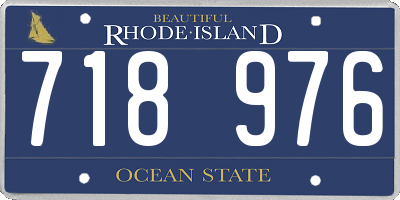 RI license plate 718976
