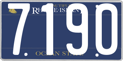 RI license plate 7190