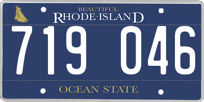 RI license plate 719046