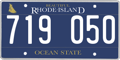 RI license plate 719050