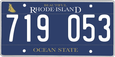 RI license plate 719053