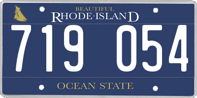 RI license plate 719054