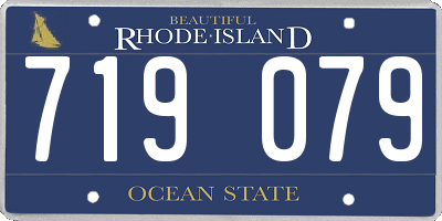RI license plate 719079
