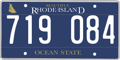 RI license plate 719084