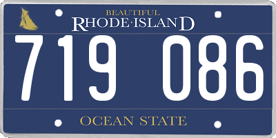 RI license plate 719086