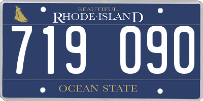 RI license plate 719090