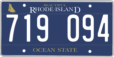 RI license plate 719094