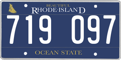 RI license plate 719097