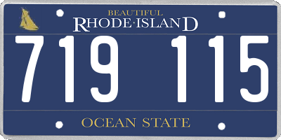 RI license plate 719115