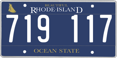 RI license plate 719117