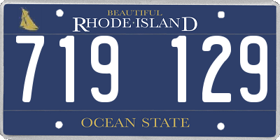 RI license plate 719129