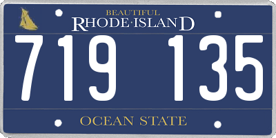 RI license plate 719135