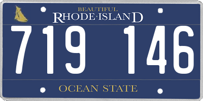 RI license plate 719146
