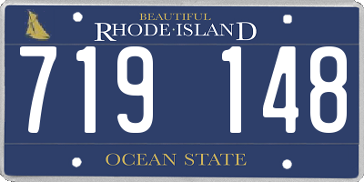 RI license plate 719148