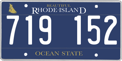 RI license plate 719152