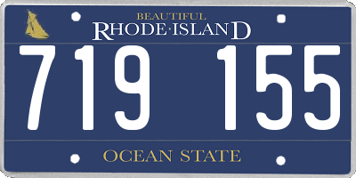 RI license plate 719155