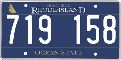 RI license plate 719158