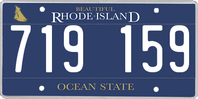 RI license plate 719159