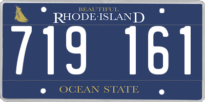 RI license plate 719161