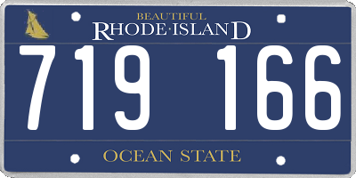 RI license plate 719166
