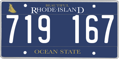 RI license plate 719167