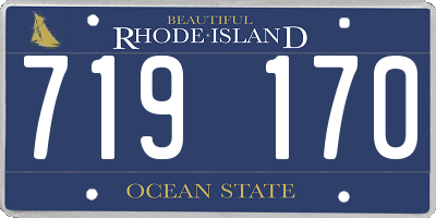 RI license plate 719170