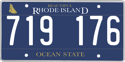 RI license plate 719176