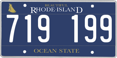 RI license plate 719199