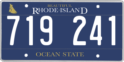RI license plate 719241