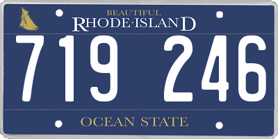 RI license plate 719246