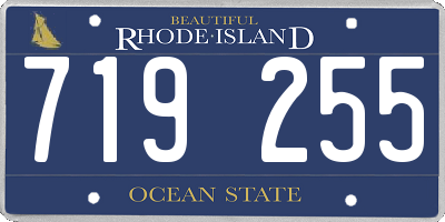 RI license plate 719255