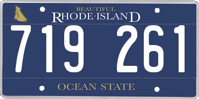 RI license plate 719261