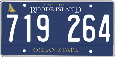 RI license plate 719264