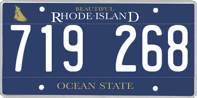 RI license plate 719268