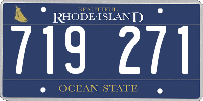 RI license plate 719271