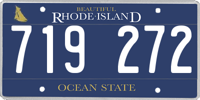 RI license plate 719272