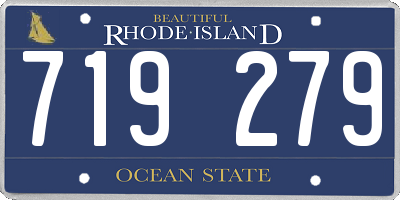 RI license plate 719279