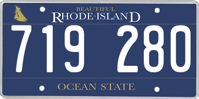 RI license plate 719280