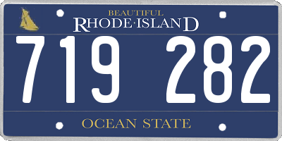 RI license plate 719282