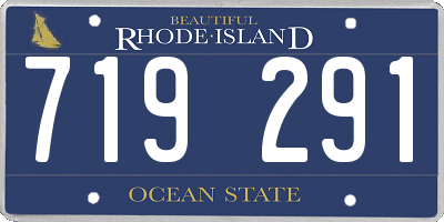 RI license plate 719291