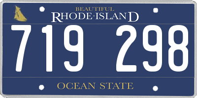 RI license plate 719298