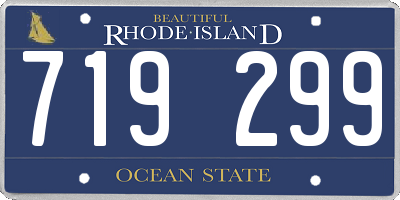 RI license plate 719299