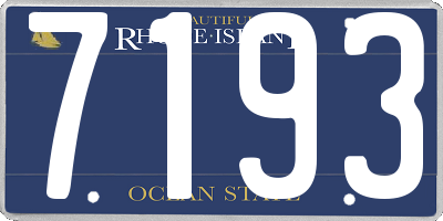 RI license plate 7193