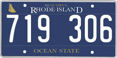 RI license plate 719306
