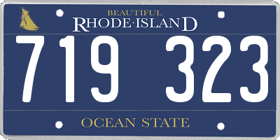 RI license plate 719323