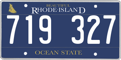 RI license plate 719327