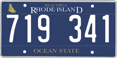 RI license plate 719341