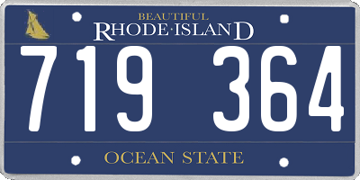 RI license plate 719364